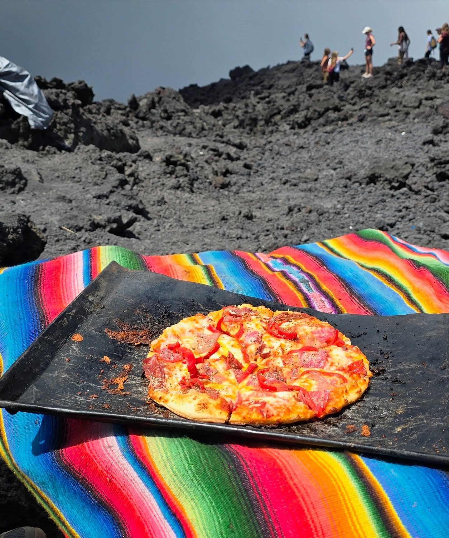 Pacaya Volcano tour visitor photo
