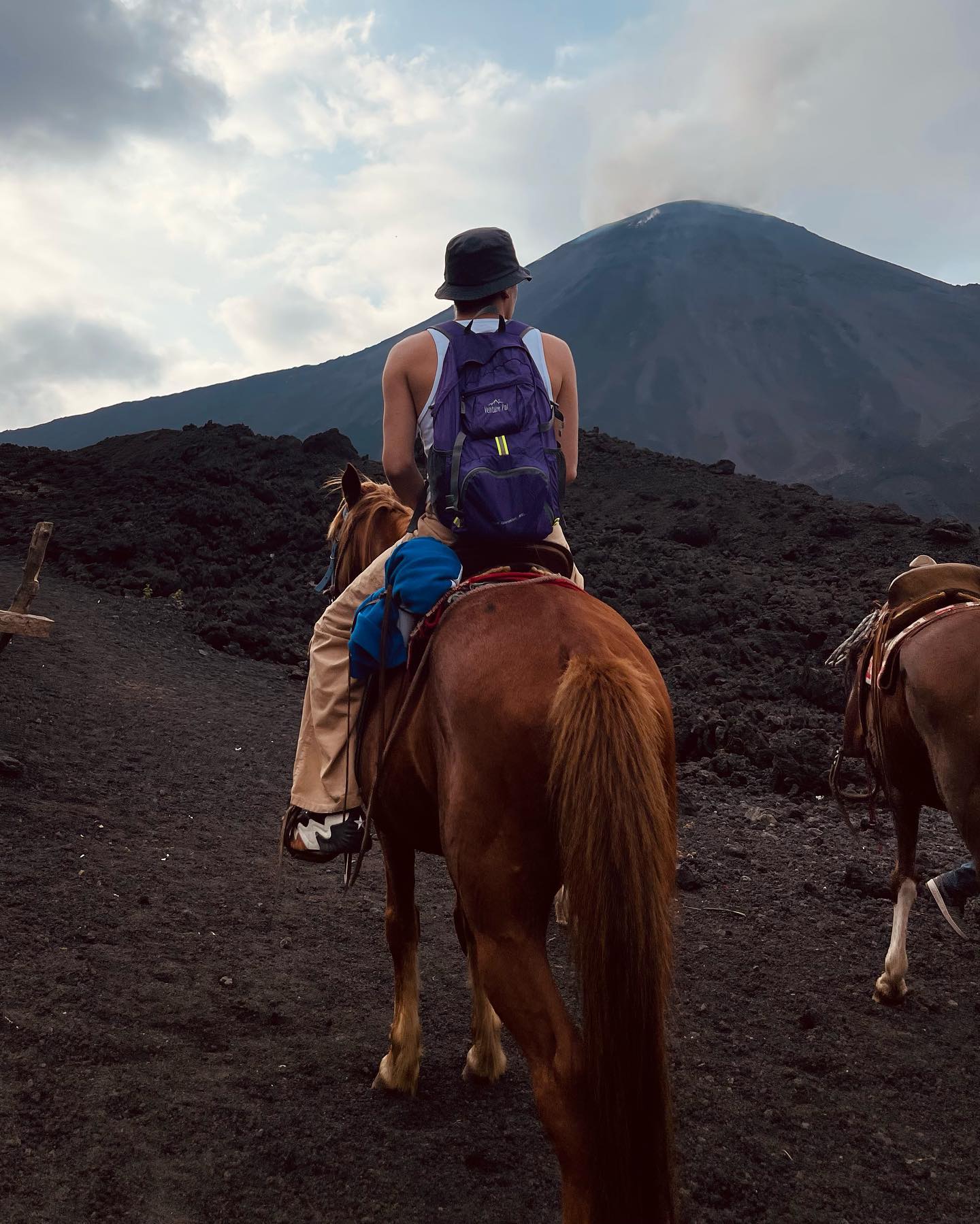 Pacaya Volcano tour visitor photo